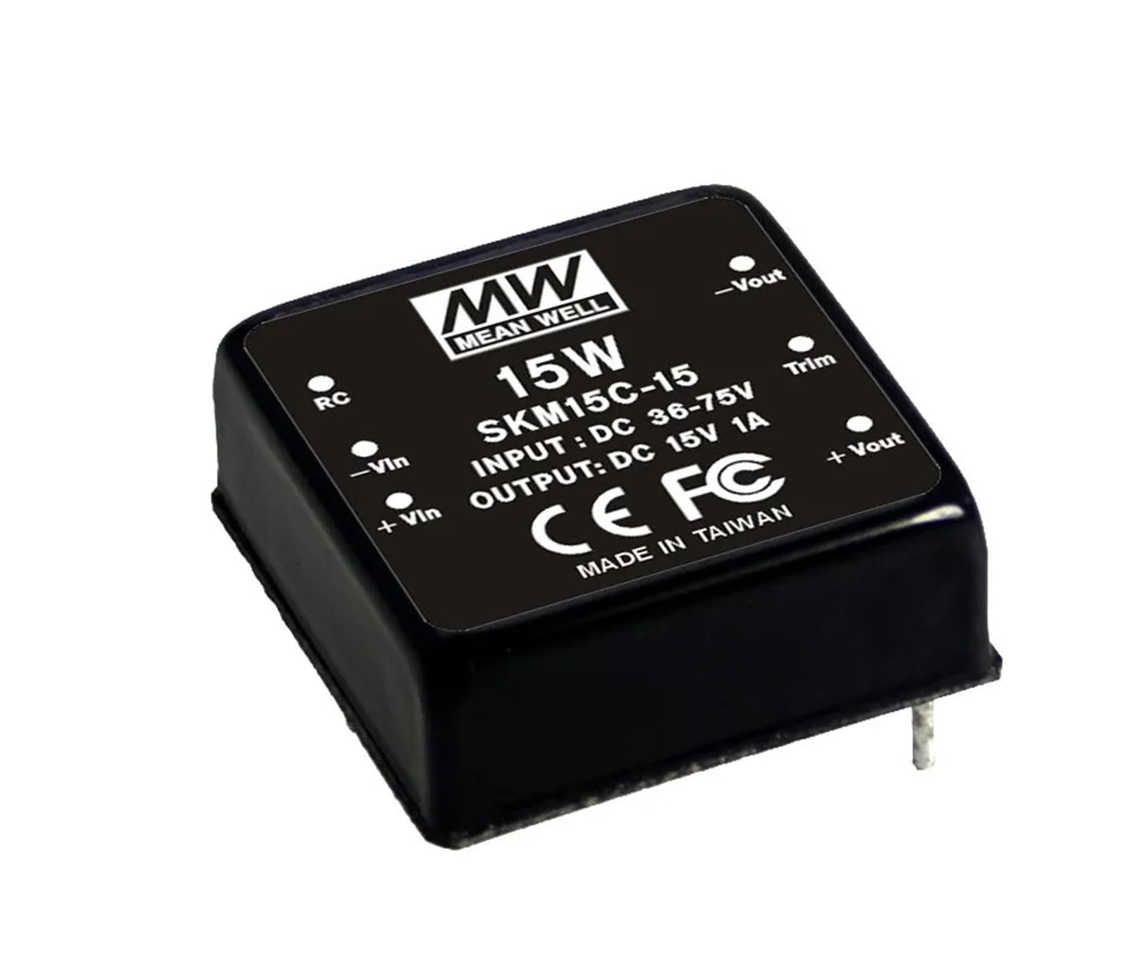 Convertisseur CC-CC régulé SKM15C-15 5W SMD avec filtre EMI