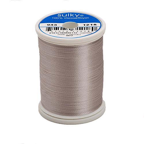 Hilo Rayon Sulky 850 yd Color Gris Plata miniatura 1