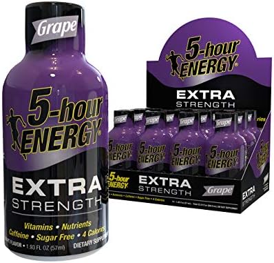 5-hour ENERGY 5 Hour Extra Grape Flavor - 12/2oz Shots