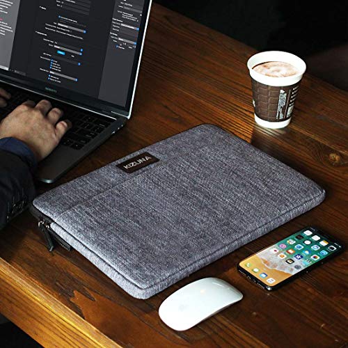 KIZUNA 13 Inch Laptop Sleeve Computer Case Water Resistant Bag for 13.5\" Surface Book 3/ThinkPad X1 Carbon/Lenovo Yoga C930 C740 S740/IdeaPad C340/HUAWEI MateBook D 14/DELL Latitude 14/ASUS, Grey