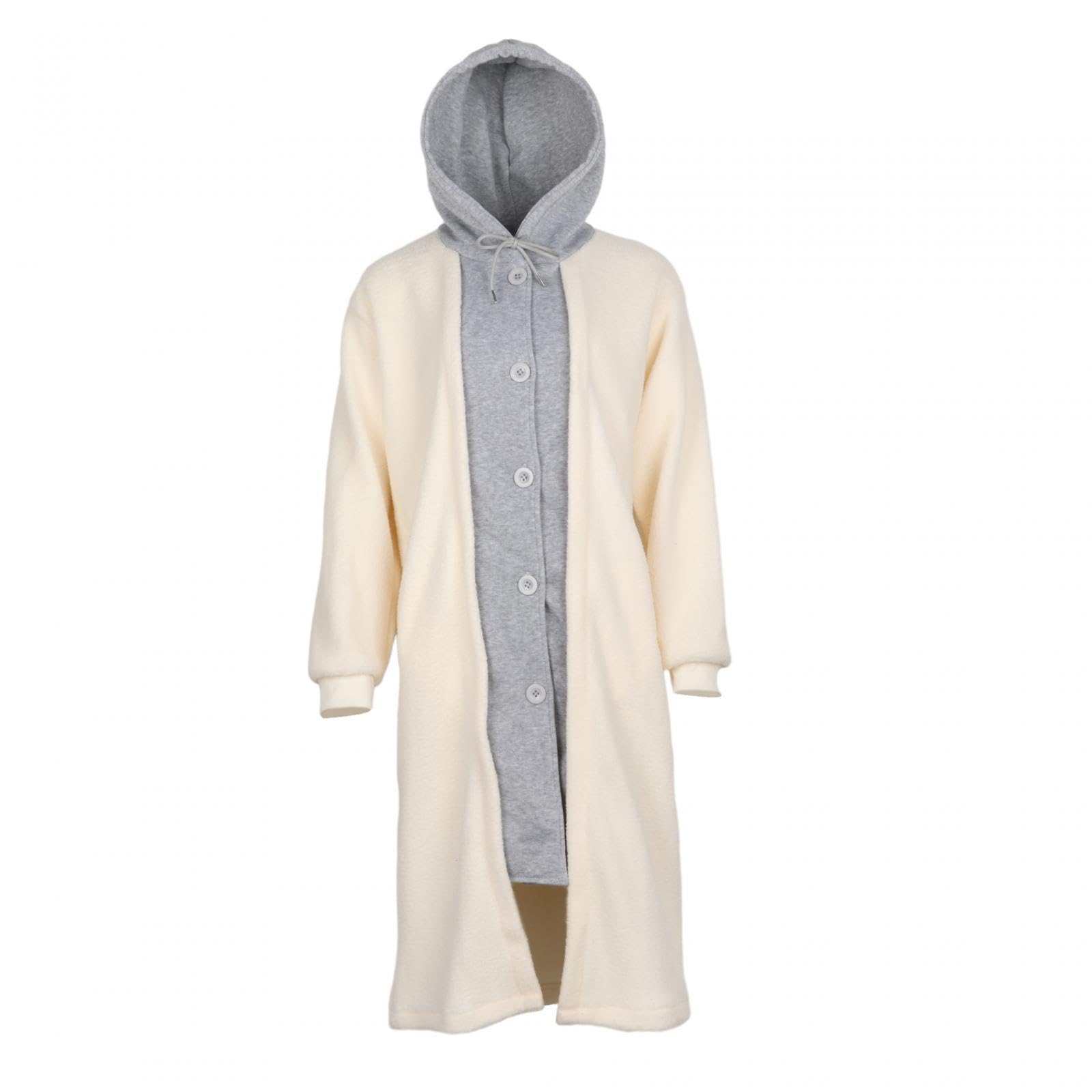 zoomella Women's Winter Coats Stylish Hoodies Loose Soft Clothes Long Hooded Cardigan Beige M|Coats & Jackets|Clothing Shoes & Accessories-picture-25
