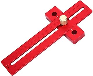 Règle de marquage de 170 mm, Règle en forme de T à surface anodisée Échelle claire, Règle de travail du bois en alliage d'aluminium