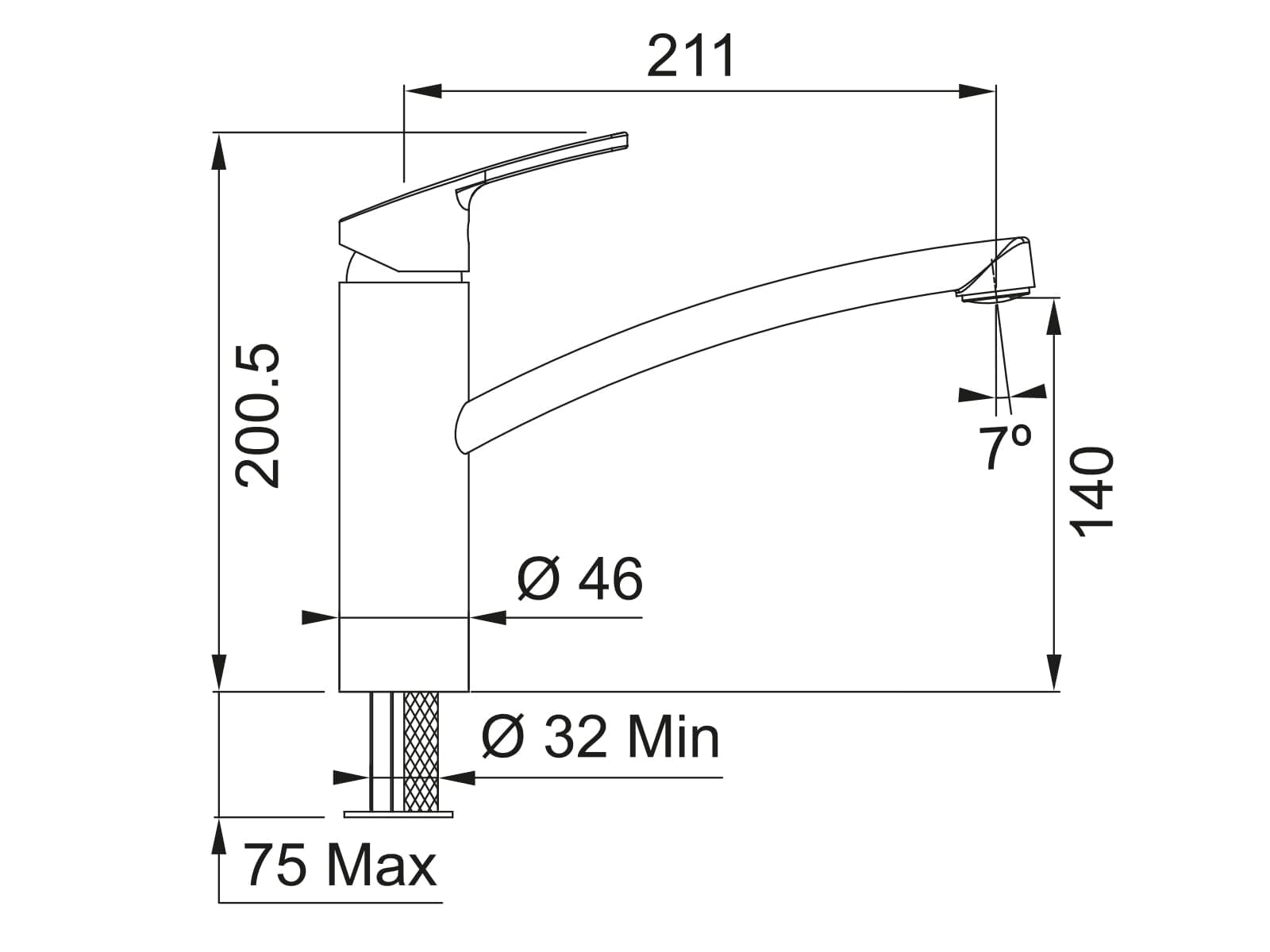 FRANKE Robinet de Cuisine Smart 115.0391.460 chrome