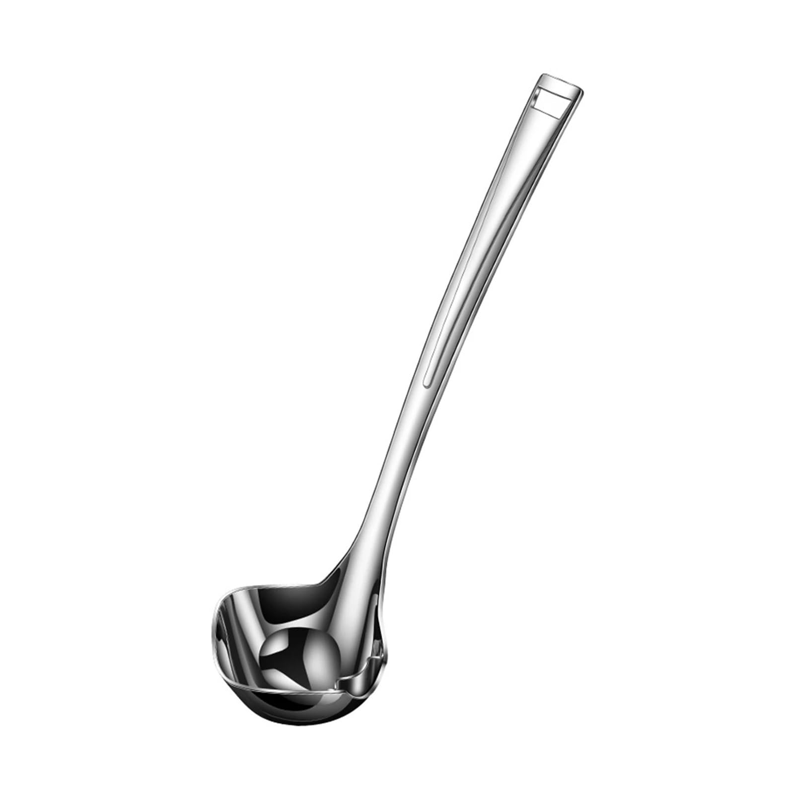 Ice Cream Scoop, Quadratische Suppenkelle aus Edelstahl mit Ablenköffnung, 30 x 9 cm, for Soßen, Eintöpfe