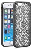 iPhone 6s Case - VENA [TACT ARMOR] Shock Absorbent Cover Slim Hybrid Armor Case for Apple iPhone 6 (2014) / iPhone 6s (2015) - Damask [Black]