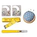 Antkits Sewing Tools Kits Including Seam Ripper, 160 x Multicolor Glass Head Pins, Pin Cushion, and 120 Inch Soft Tape Measure for Sewing Tailor Cloth Ruler