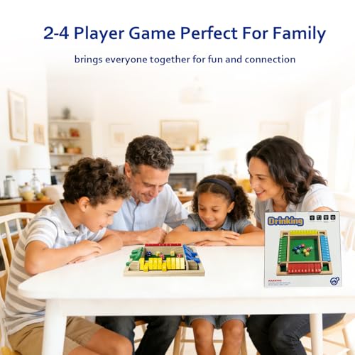 Shut The Box Juego de Dados para 4 Jugadores miniatura 4
