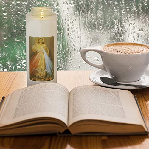 Root Candles 7-Day Devotional Meditation Glass Candle, Clear - Divine Mercy by Root Candles - Image 3