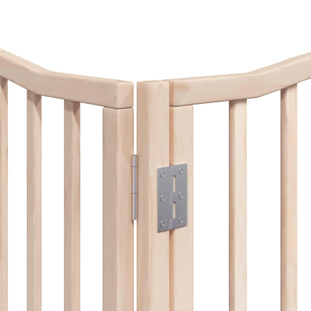 vidaXL Puerta para Perros Plegable 12 Paneles Madera de álamo 960 cm