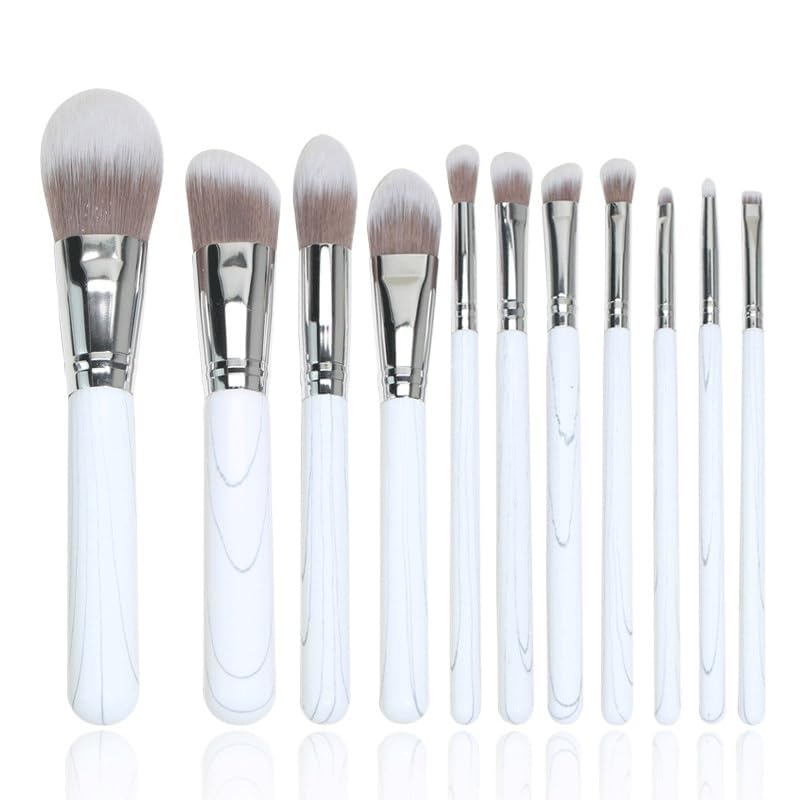 11pcs stone makeup brushes set soft hair powder blusher brush