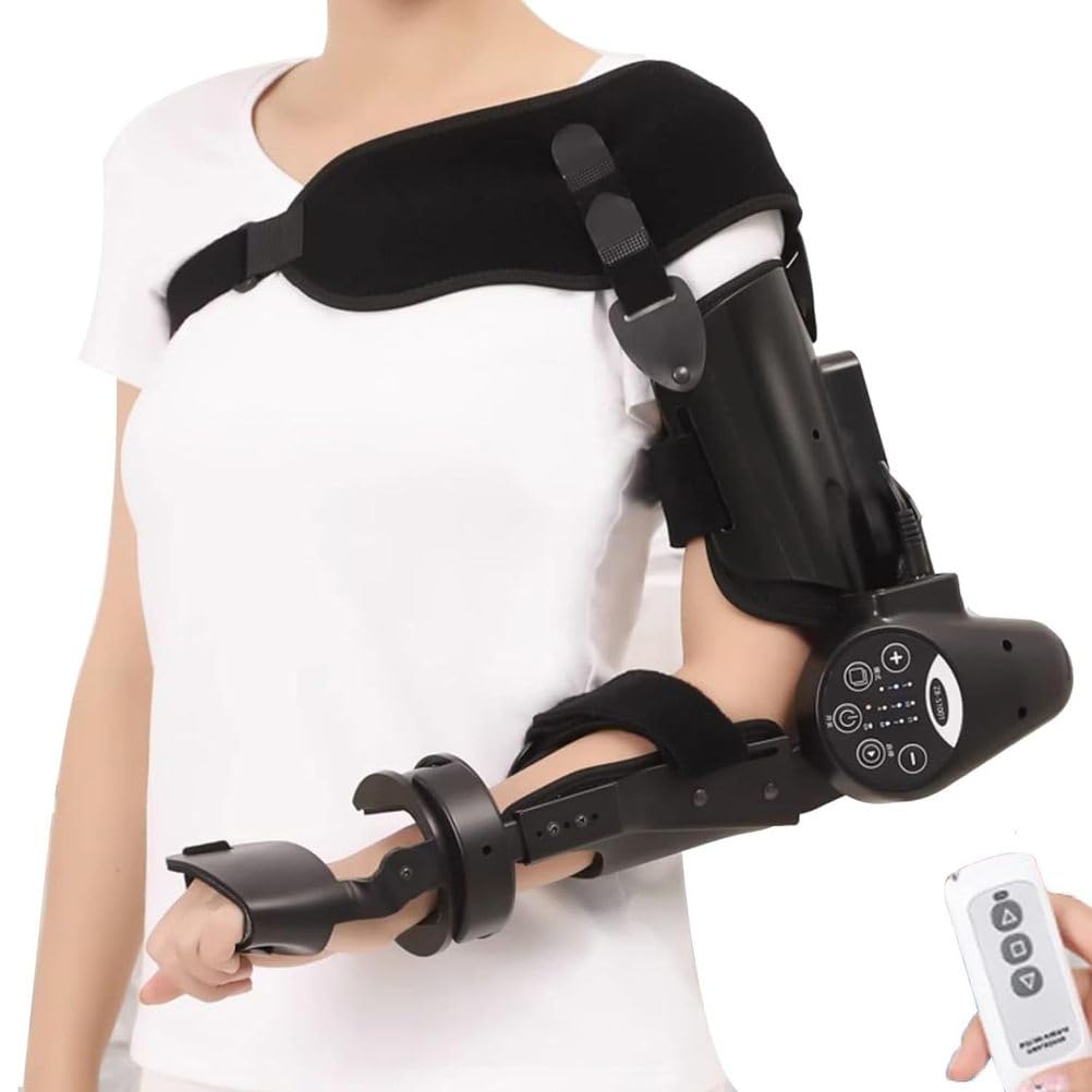 Dispositivo Robotico Elettrico Intelligente Per La Riabilitazione Del Gomito Con Telecomando Wireless, Ginnico Per Braccio Articolato Con Tutore Per Gomito Per Riabilitazione,Right