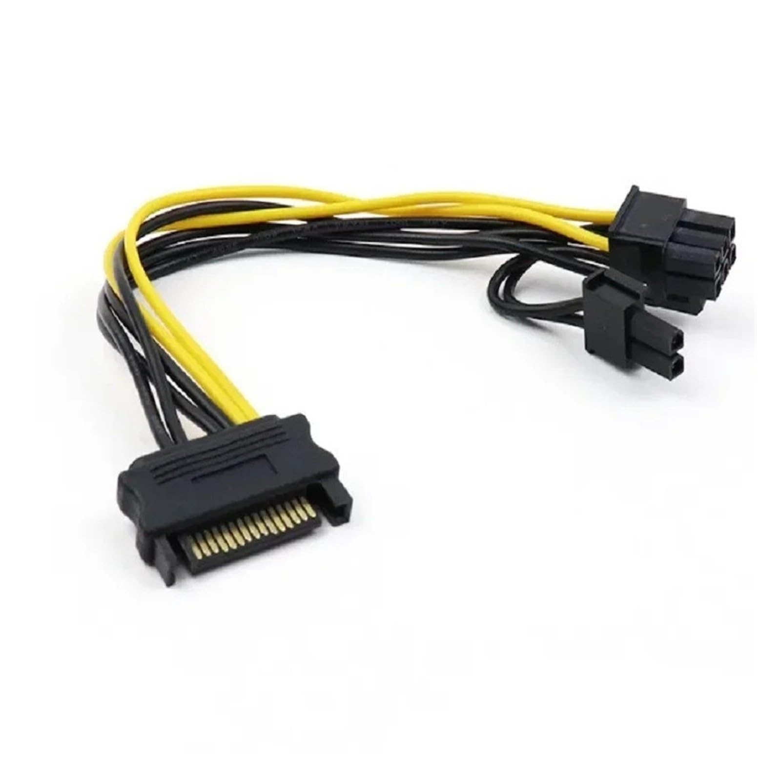 Câble adaptateur SATA mâle 15 broches vers PCI-E 8 (6+2) 20 cm(5pcs)