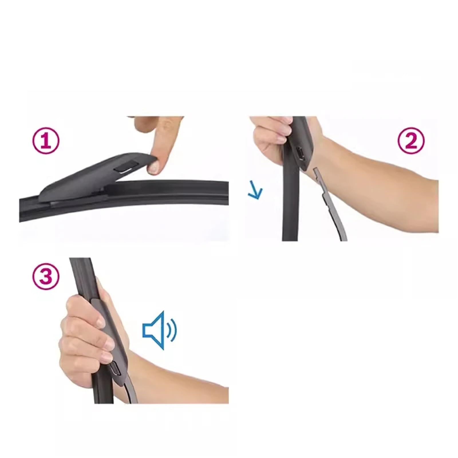 Ersatzwischerblatt Kompatibel Mit Nissan Für Qashqai Für J10 2006–2013 Wischerblätter Vorne Und Hinten 3 Stück Zubehör Windschutzscheibe Fensterschneider 24 Zoll+15 Zoll+12 Zoll