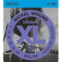 Juego D´Addario Eléctrica EXL – 115 (011 - Les Beatles, Paul McCartney, John Lennon, RIngo Starr, George Harrison