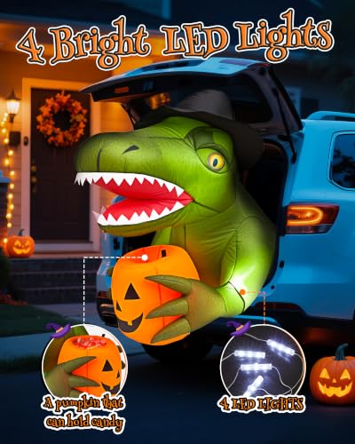 3.44 FT Trunk or Treat Car Decorations Kit with 4 LEDs for Car - image 4