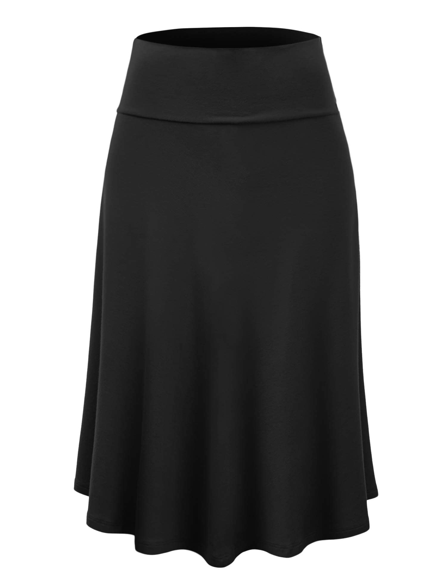 fraulein Women's Midi Skirt Wide High Waist Vintage A-Line Flared and Swingy Skirt-picture-24