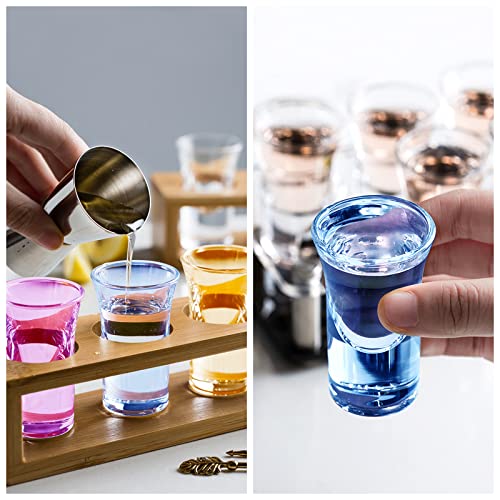12 Pieces Unbreakable Shot Glasses 1.2 Ounce Acrylic Shot Glasses Colorful Bulk Shot Glasses For Tequila, Shooter, Cocktail, Spirits And Liquors, Compatible With 6 Shot Glass Dispenser And Holder #TOP2