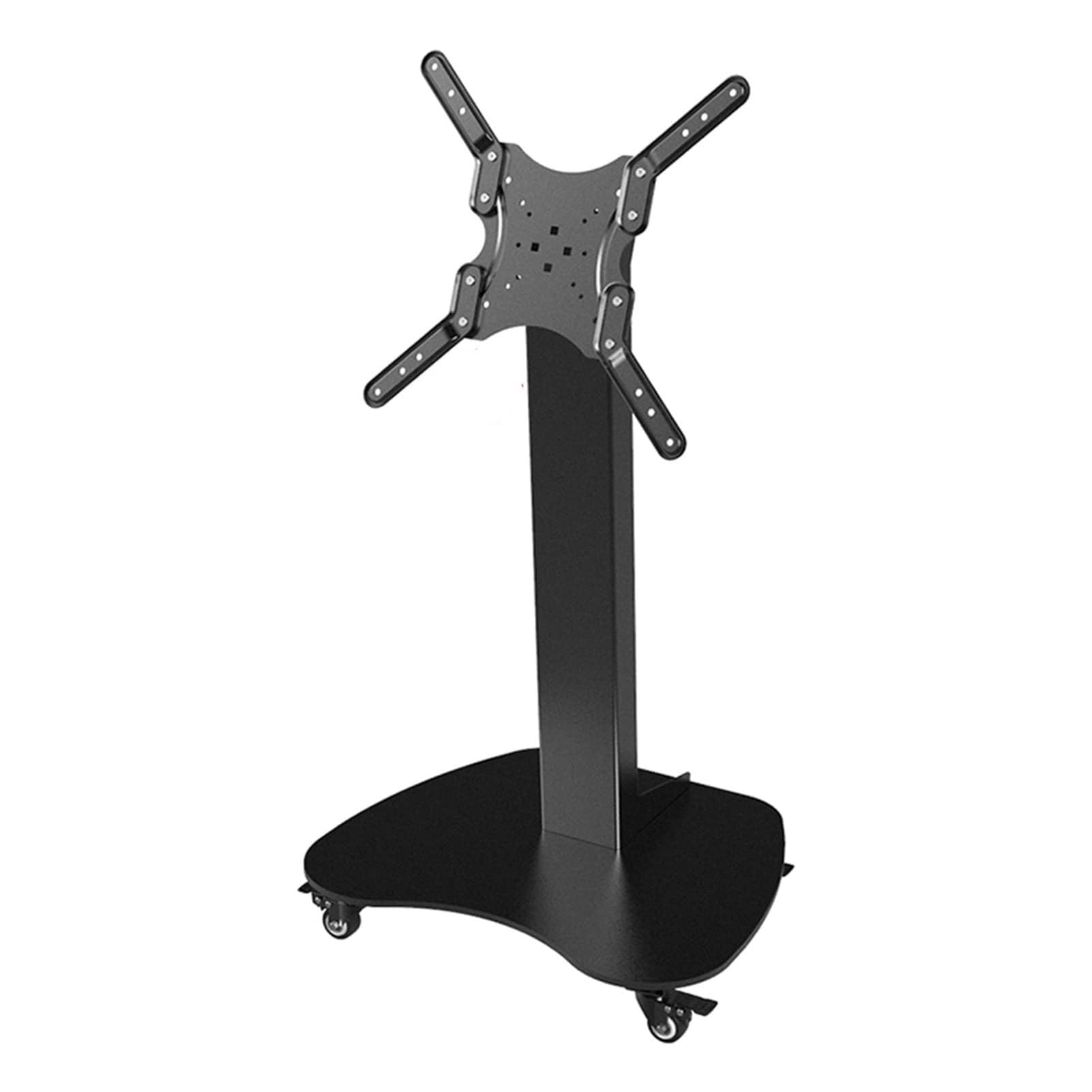 WDSOPK LCD Tv Frame Floor Stand - Portable Mobile Tv Cart for 32-45 Inch Tvs, Height Adjustable Rolling Racks with Wheels, Movable Monitor Holder for Home Office