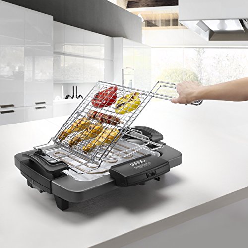 Barbecue électrique Delonghi BQ60.X compact avec double grille de cuisson - 6