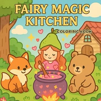 FAIRY MAGIC KITCHEN - 30 Relaxing Coloring Pages for Adults and Art Therapy: Relax, dream, and breathe in the magic (French Edition)