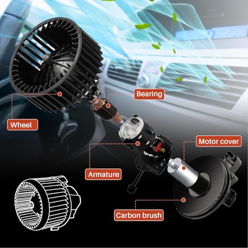 Image of Blower Motor 700100 Fit for GMC C3500 /Yukon /K3500 /C2500 /K2500 1997-00, K1500 /C1500 1997-98, for Chevy C3500 /K2500 /K3500 /Tahoe 1997-2000, K1500 /C2500 /C1500 1997-98,for Cadillac Escalade 1999-00