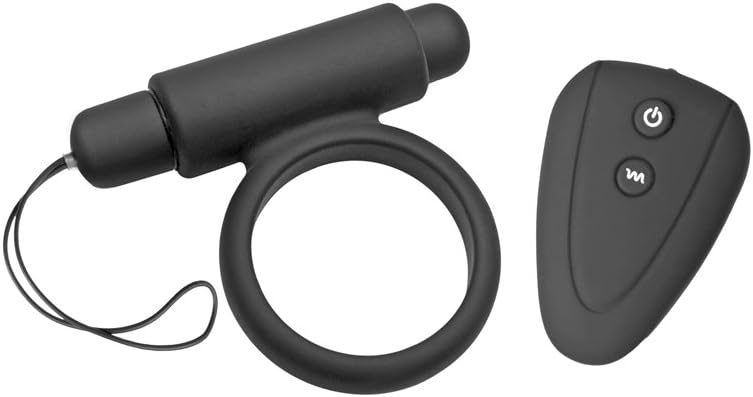 Master Series Black Incite 10 Mode Vibrating Remote Control Cock Ring