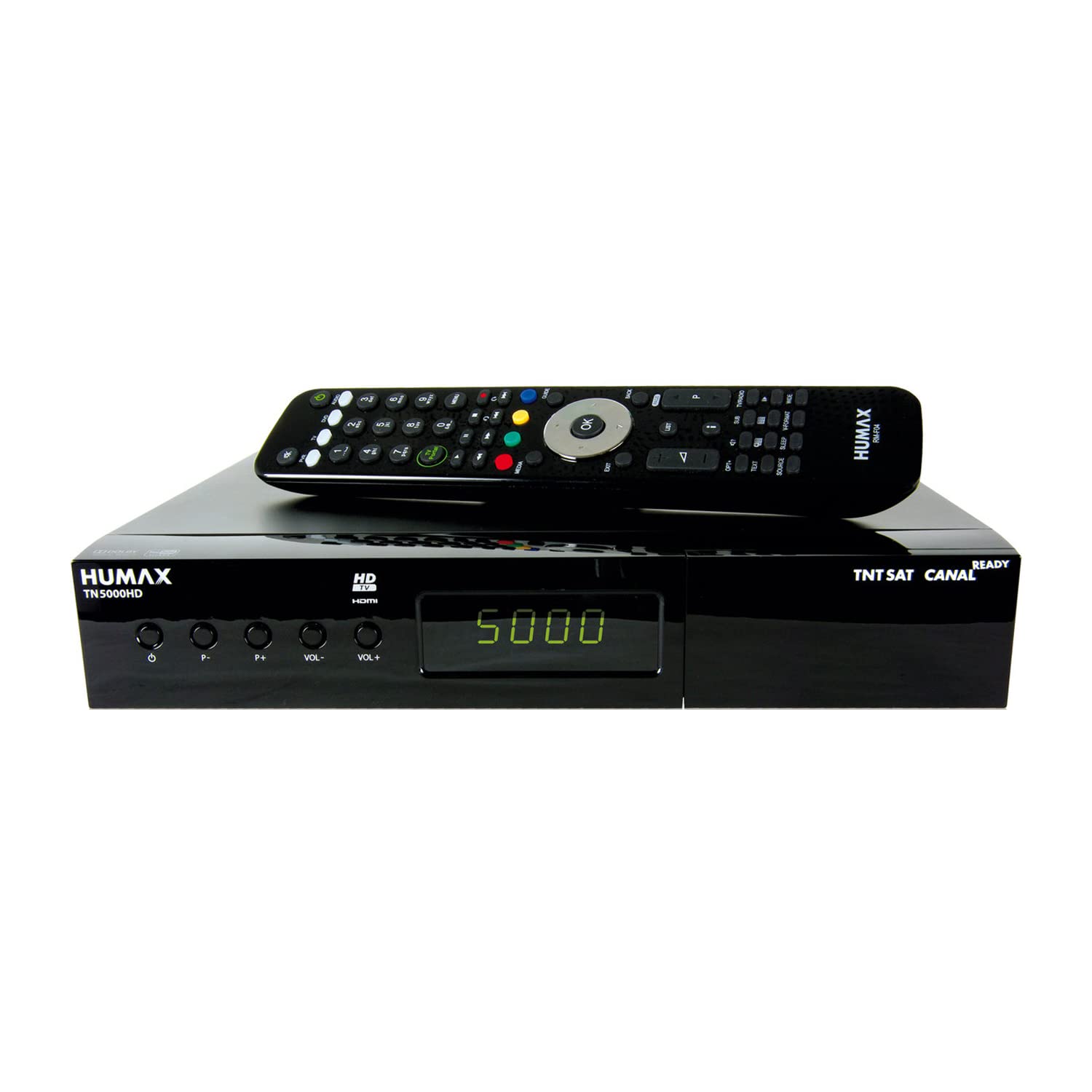 Récepteur Satellite TNT Sat, Enregistreur TN5000HD - Carte TNTSAT Incluse, Réception des chaînes TV & Radio sur Satellite, Time Shift, Lecture des fichiers multimédia, Mode réseau Ethernet