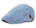Men's Denim Newsboy Hat Ivy Gatsby Hunting Hats Women's Summer Flat Snap Cap