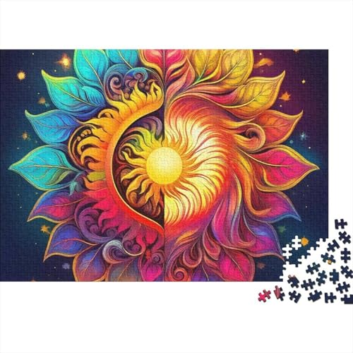Rompecabezas Yin-Yang para adultos de 1000 piezas y tamaño de 38x26cm