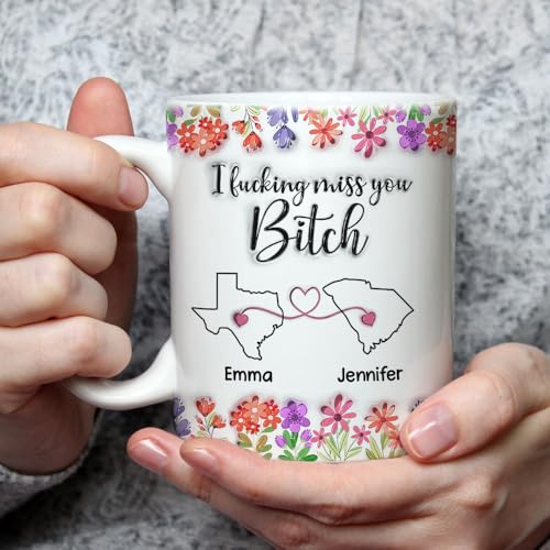 Mug personalizado 3D Wrappiness para amistad a distancia miniatura 2