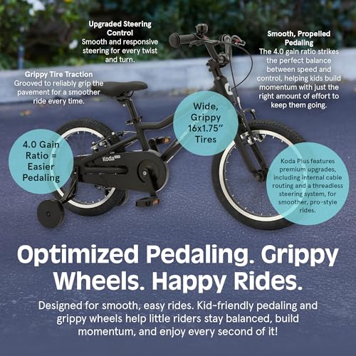 Image of Retrospec Koda Plus Kids Bike for Boys & Girls Ages 4-6 Years - 16 inch Children's Bicycle, Adjustable Seat & Handlebars
