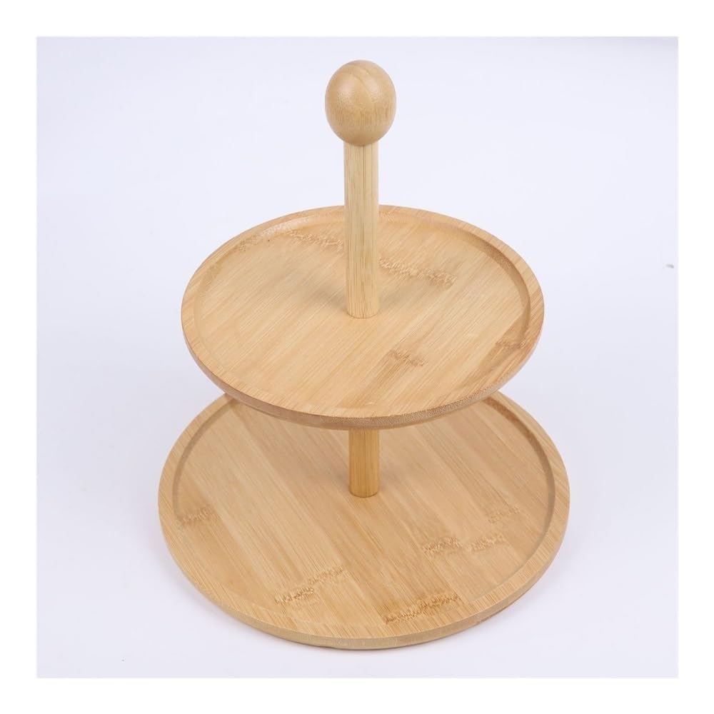 Support à gâteaux en bambou pour magnifier votre rituel du thé au salon