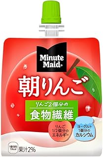 コカコーラ ミニッツメイド 朝リンゴ 180gパウチ×24本入×(2ケース)