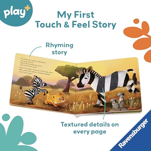 Ravensburger Play+ Are you a lion like me?, Baby book 18+ months: Read, touch and feel