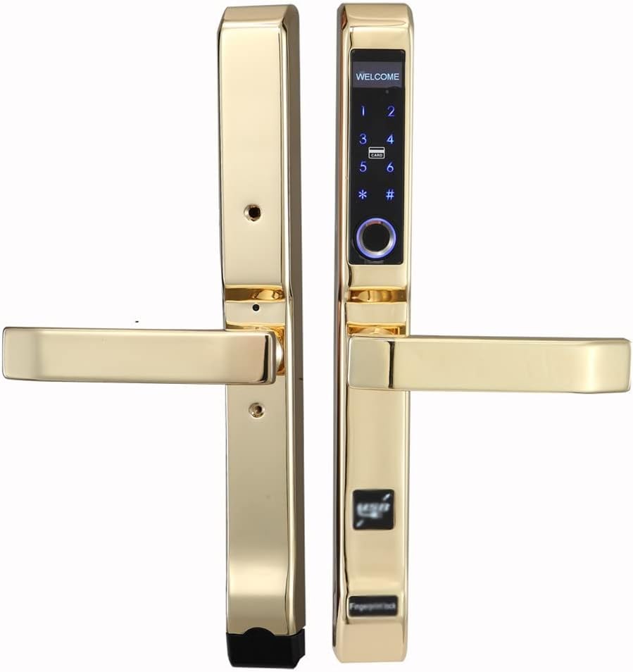 JSEIAJB ドアロック 指紋認証, 指紋認証 Smart Keyless Lock 防水