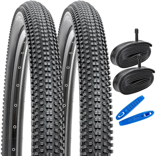 Pneus 26x2.35 et chambres pour éviter les crevaisons à vélo