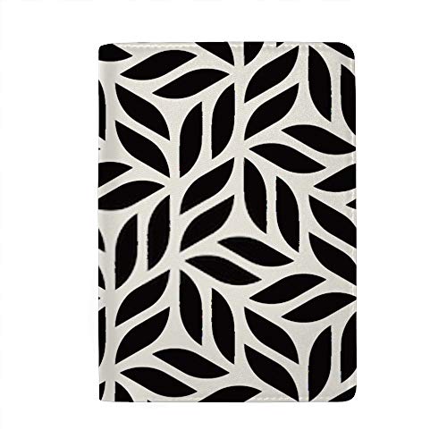 Protège-passeport floral blanc 6.5x4.5" en cuir PU | Organiseur