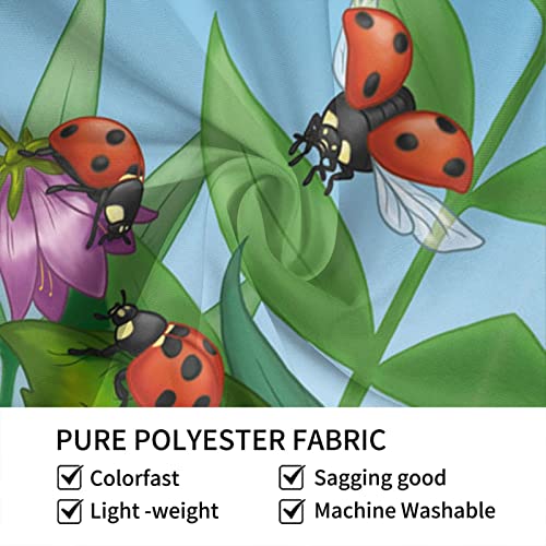 Ladybug Print Indoor Tapestry Wall Hanging Print Tapestries Home Art Decor Large Size 59Ã—59 Inches For Living Room Bedroom Office And Study #TOP5