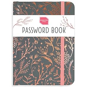 Boxclever Press Password Book. Never Forget a Password Again! Untitled Password Keeper Book to Keep Your Internet Details Safe. Password Book with Alphabetical Tabs for Home Or Office – 6 x 4.5”