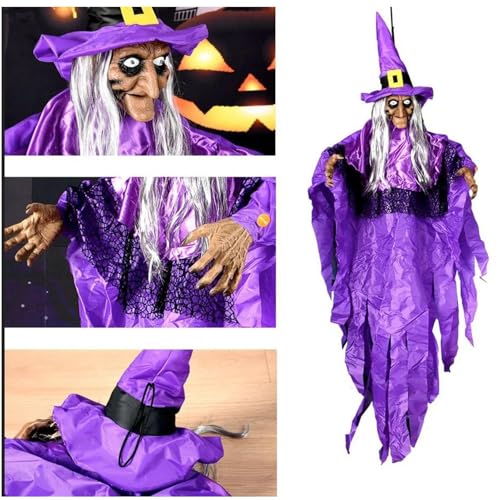 Sorcière Halloween extérieure pour animer votre décor de fête sans installation complexe - 8