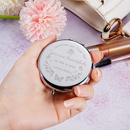 Fanice Eos Inspirational Compact Mirror Gift For Women Girl Female Girls Sisters Mother's Day Graduation Daughter Gift From Mom Dad Wife Girlfriend Anniversary Wedding Christmas Stocking Stuffer #TOP1