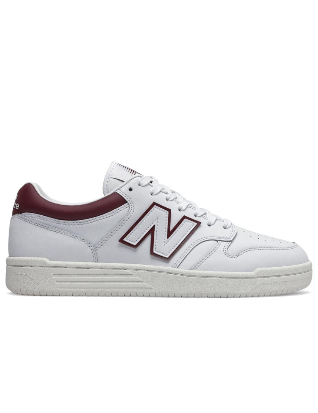 New Balance Zapatillas bb480ldb Blanco Granate Unisex. 36
