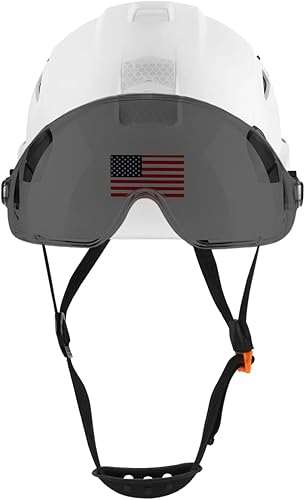 Miniatura 6 de GREEN DEVIL Casco de seguridad con visera ajustable, ligero, ventilado, ABS, para hombres y mujeres, suspensión de 6 puntos, aprobado por ANSI