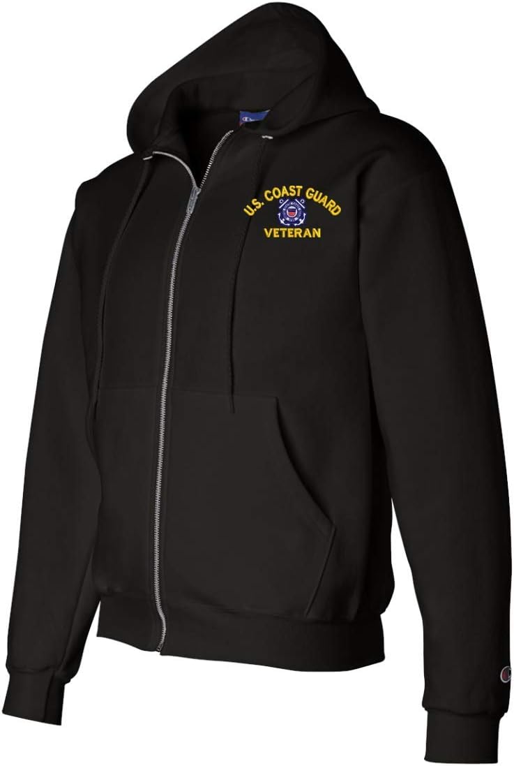 U.S. Coast Guard Logo Veteran Zippered Hoodie
