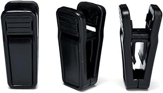 HOUSE DAY Plastic Hanger Clips, Strong Pinch Grip Clips for Use with Slim-line Clothes Hangers, Finger Clips (100Pcs Black)