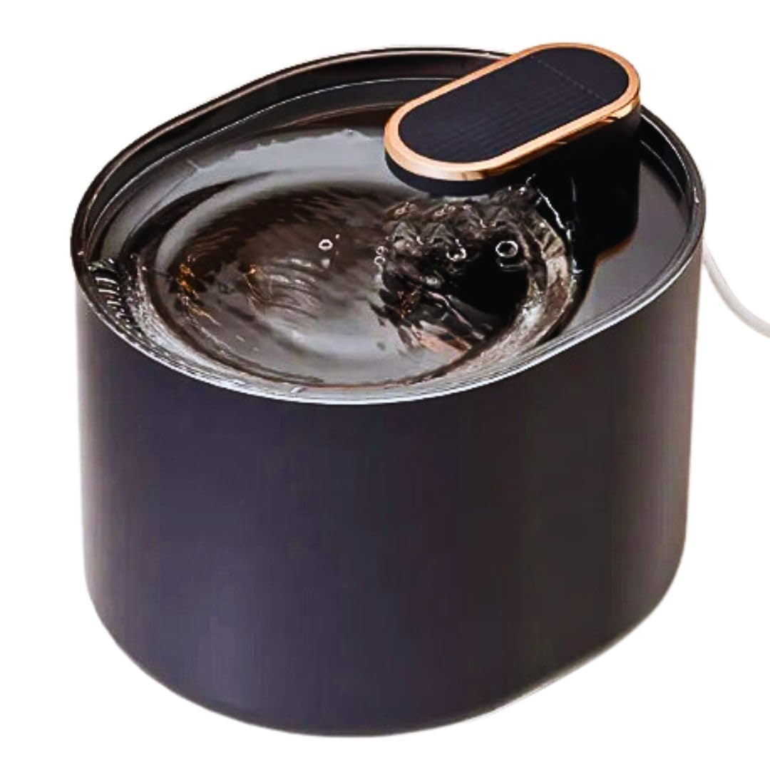 Fuente para Gatos de 3L de Capacidad con Sistema de Triple Filtración para un Agua Siempre Fresca y Purificada. Bebedero Automático para Gatos y Perros con Motor Silencioso de Bajo Consumo Energético.
