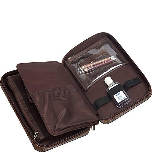 Goodhope Bags Deluxe Croc Leather Cosmetic Case (Black) 3 Goodhope Bags Deluxe Croc Leather Cosmetic Case (Black)