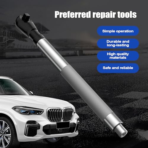 Extensor de trinquete de 12.7 mm con 4 casquillos para mecánica y hogar 3