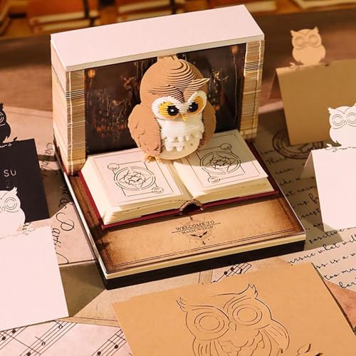 Calendrier 3D 2026 bloc-notes sculpté pour ne plus oublier vos notes importantes - 3