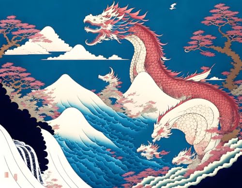 Dragon dans le ciel tableau sur toile GerRit pour transformer l'énergie de votre maison